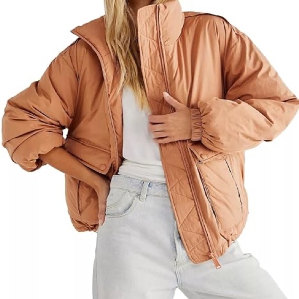 NWT Free people duvet bomber jacket